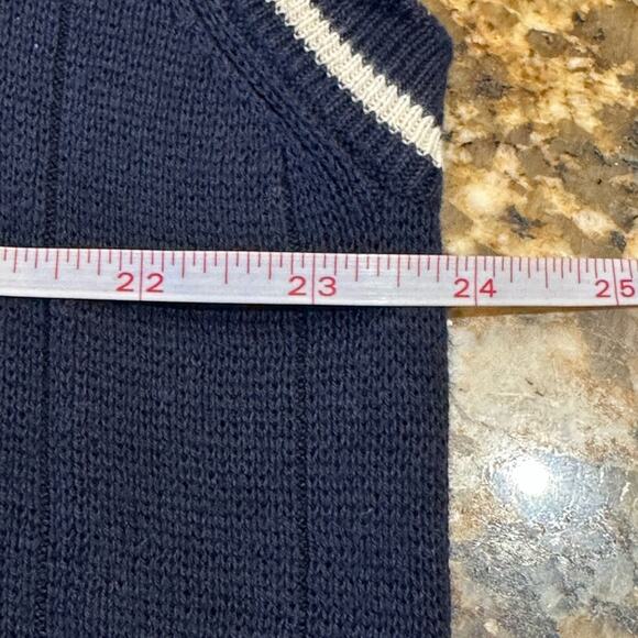 Gear for Sports Mens XL V-neck Navy Cotton Sweater Vest Jeep Embroidered - Picture 4 of 6